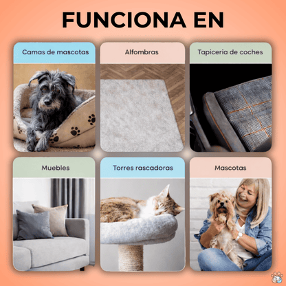 Manopla Quitapelos Reutilizable para Mascotas