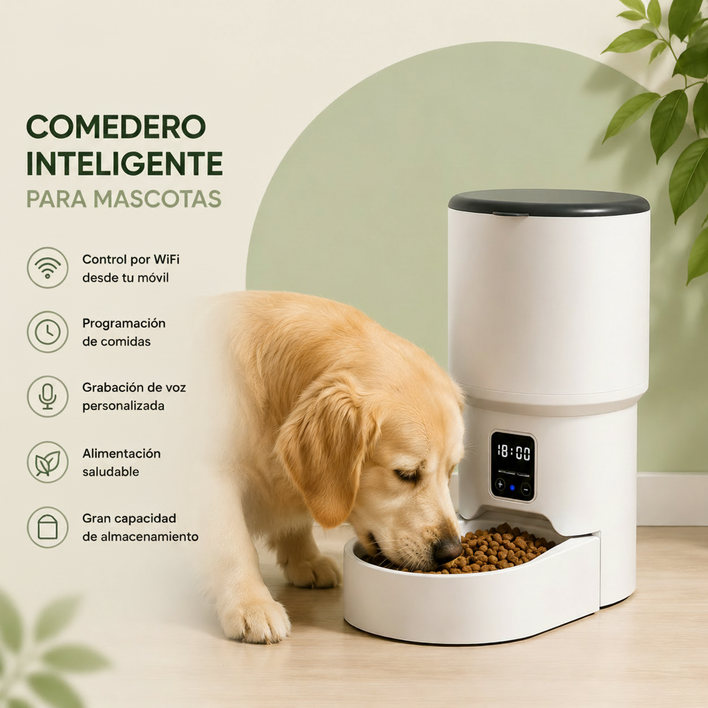 Comedero Inteligente con Wifi para Mascotas